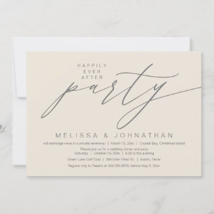 Lyckligtvis allt efter Party, Bröllop Elopement Inbjudningar