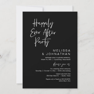 Lyckligtvis allt efter Party, Bröllop Elopement Inbjudningar