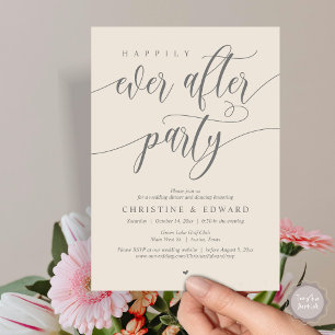 Lyckligtvis allt efter Party, Bröllop Elopement Mi Inbjudningar