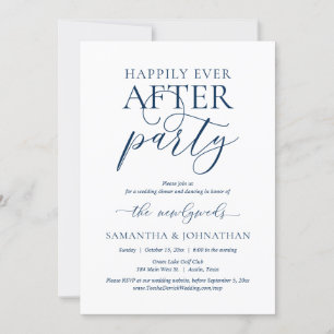 Lyckligtvis allt efter Party, Bröllop Elopement Pa Inbjudningar