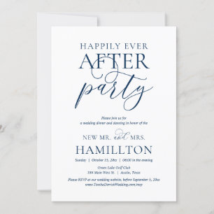 Lyckligtvis allt efter Party, Bröllop Elopement Pa Inbjudningar