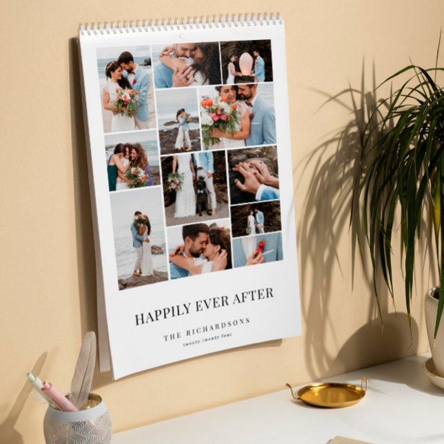 Lyckligtvis alltid efter minimala Bröllop-fotokoll Kalender (Skapare uppladdad)
