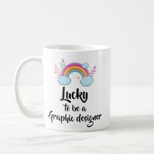 Lyckligtvis att vara en grafisk designer Mugg