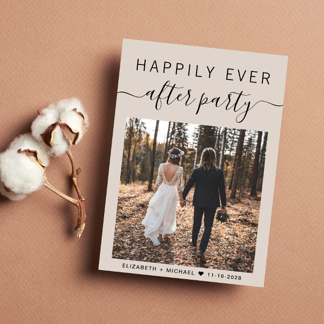 Lyckligtvis efter att fotopatsollopet tagits emot inbjudningar (From private vows to a grand happily ever after party - celebrate with family and friends)