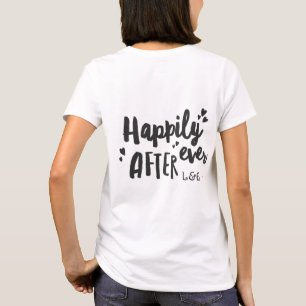 Lyckligtvis efter bröllop smekmånadens t-shirt