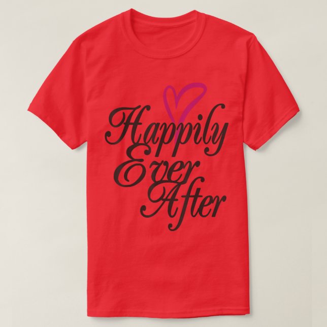 Lyckligtvis efter bröllopsdagen har Bride Groom Ho T Shirt (Design framsida)