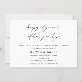 Lyckligtvis efter bröllopsinbjudan inbjudningar