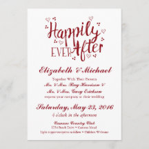 Lyckligtvis efter bröllopsinbjudan