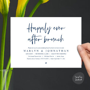 Lyckligtvis efter Brunch, Bröllop Elopement Inbjudningar