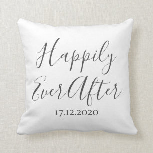 Lyckligtvis efter Pillow Newlyweds-årsdagen Kudde