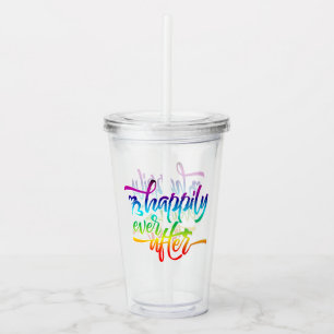 Lyckligtvis efter Rainbow Take Away Mugg