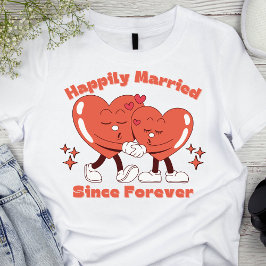 Lyckligtvis gift sedan för alltid - lite gåva t shirt