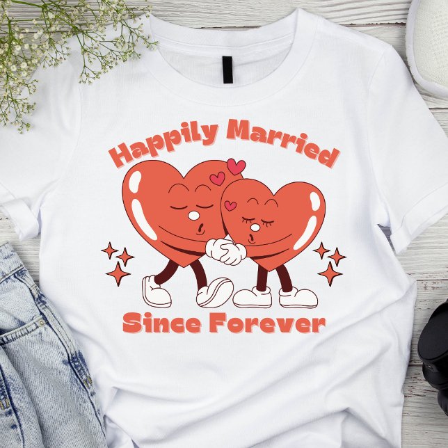 Lyckligtvis gift sedan för alltid - lite gåva t shirt (Skapare uppladdad)