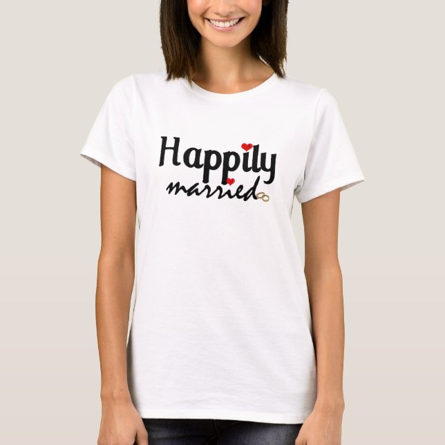 Lyckligtvis gift tee (Framsida)