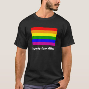 Lyckligtvis någonsin efter/Gay Bröllop Tee