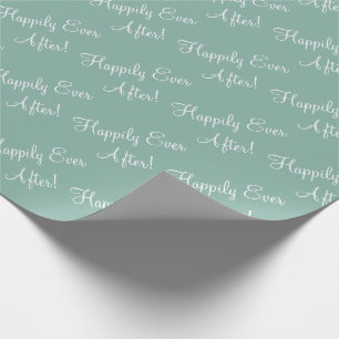 Lyckligtvis någonsin efter skript Grönt Bröllop  Presentpapper