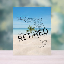 Lyckligtvis pensionerad Florida Karta Beach och Ha