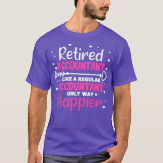 Lyckligtvis pensionerad revisor t shirt