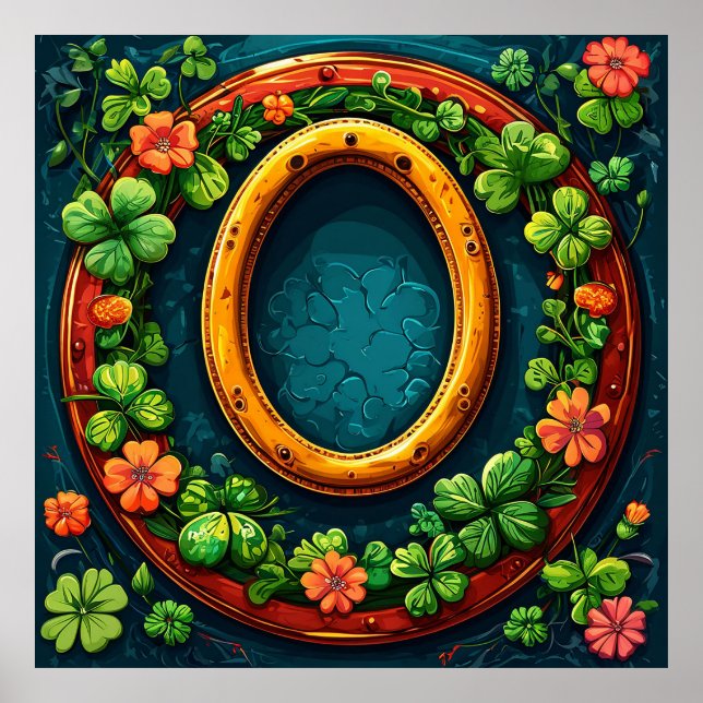 Lyckoamulett Hemdekorationspresent för framgång Poster (Framsidan)