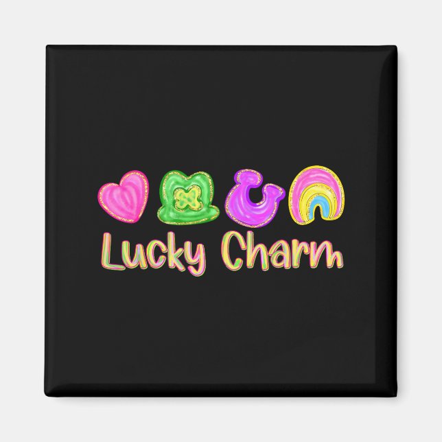 Lyckobringande charm patricks dag klöver irländsk  magnet (Framsidan)