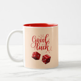 lyckodags tärningar Två-Tonad mugg