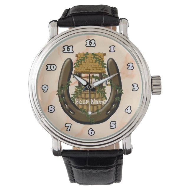 Lyckohästsulkyur Armbandsur (Framsida)