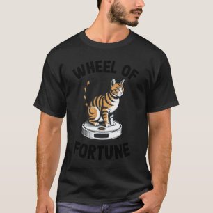 Lyckohjulet Robotdammsugare Rolig Katt T Shirt