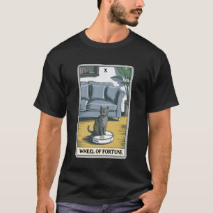 Lyckohjulet Robotdammsugare Roligt Tarotkort T Shirt