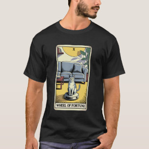 Lyckohjulet Tarotkort Kattrobot Städsugare T Shirt