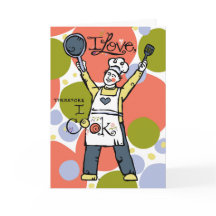 Lyckokort för man som älskar att laga mat!