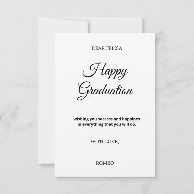 Lyckönskningskort FÖR EXAMENSFIRANDE Kort (Framsida)