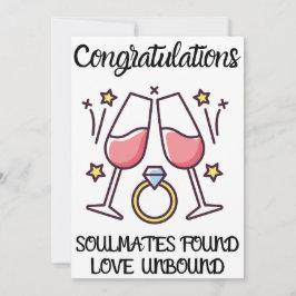 Lyckönskningskort för förlovning inbjudningar