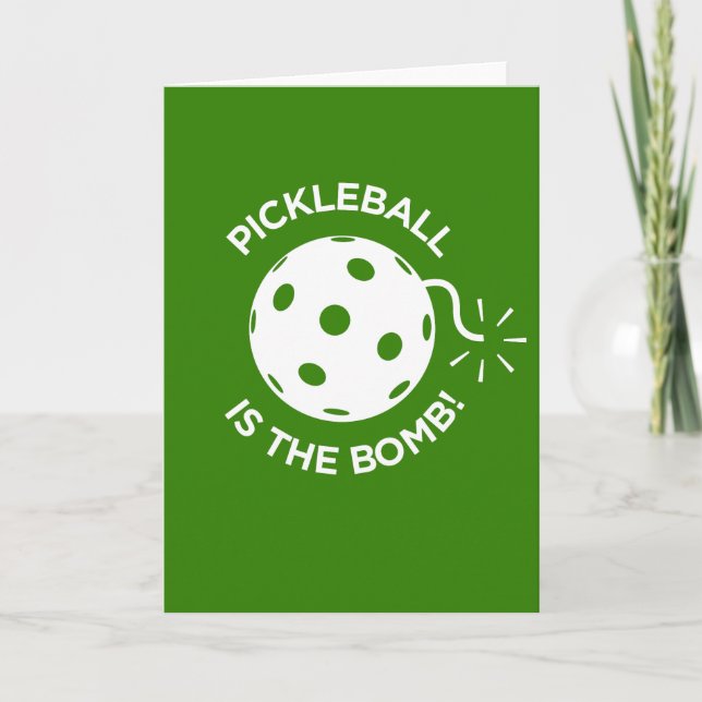 Lyckönskningskort - PICKLEBALL ÄR BOMBEN! Kort (Framsida)