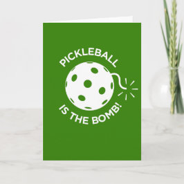 Lyckönskningskort - PICKLEBALL ÄR BOMBEN! Kort