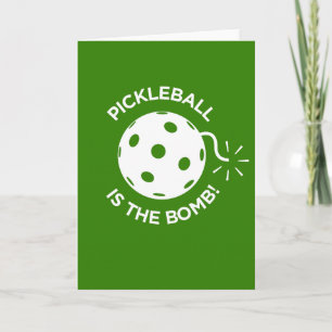 Lyckönskningskort - PICKLEBALL ÄR BOMBEN! Kort