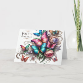 Lyckönskningskort Tro Över Rädsla Livfullt Kort 13