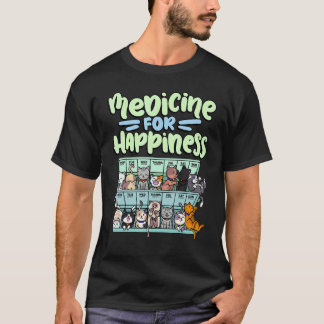 lyckopiller medicin för djur kattlåda katt ras t shirt