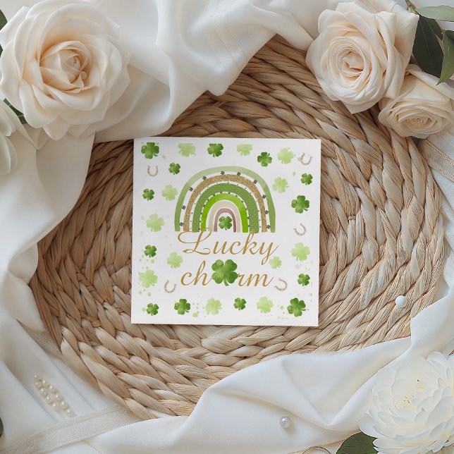 Lyckosamhet Shamrock Baby Shower Servett (Skapare uppladdad)