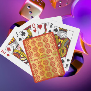 Lyckosamma Accenter Kinesiskt Nyår Casinokort
