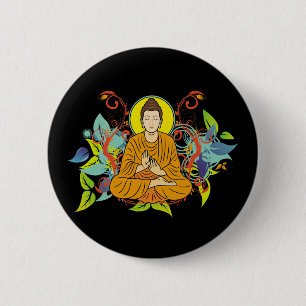 Lycksaliga Buddha Knapp