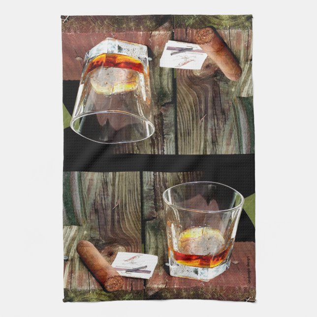 Lycksaliga ögonblick kökshandduk (Vertikal)