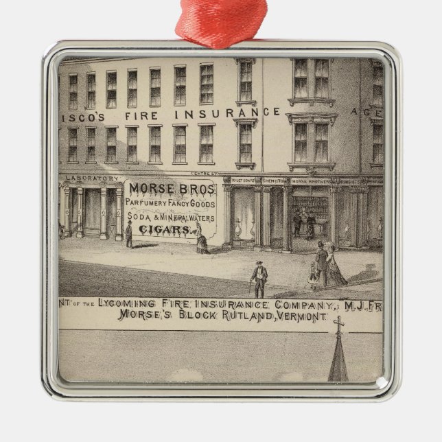 Lycoming avfyrar försäkringsbolag julgransprydnad metall (Framsidan)