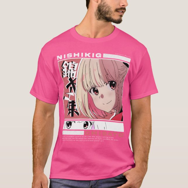 Lycoris Recoil Cute Nishikigi Chisato T Shirt (Framsida)