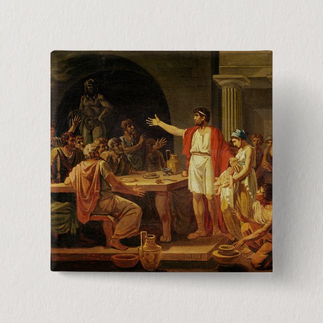 Lycurgus visning de deras ancientsna av Sparta Knapp (Framsida)