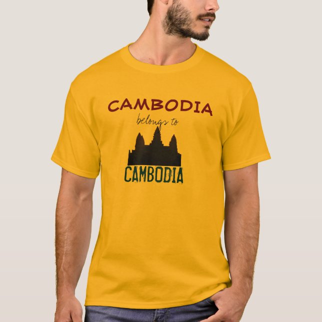 LYDA--Cambodja hör hemma till Cambodja T-shirt (Framsida)