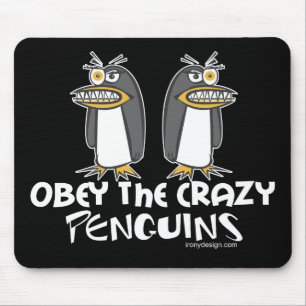 Lyda de galna pingvinen Mousepads Musmatta