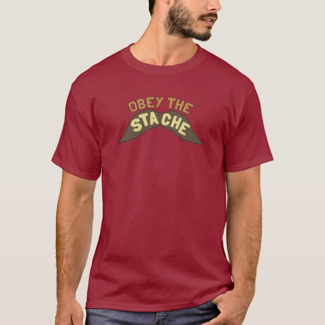 Lyda den Stache utslagsplatsskjortan Tee Shirt (Framsida)