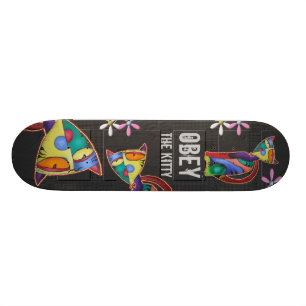 Lyda kattungeskateboarden mini skateboard bräda 18,7 cm