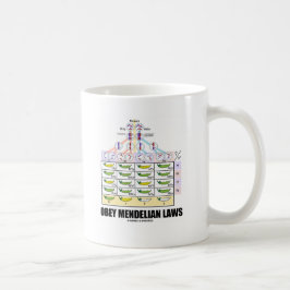 Lyda Mendelian lagar (Dihybrid arga ärtor) Kaffemugg