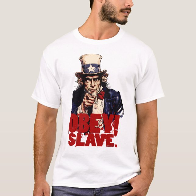 Lyda! Spara. Smutsa ner T-tröja för Uncle Sam T Shirt (Framsida)